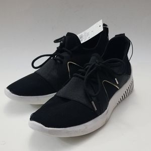 Fashion Slip On Black Sneaker Size 8